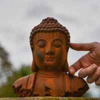 Rustic Cast Iron Rabbit Sculpture to Scale Rustic Cast Iron Rabbit Sculpture to Scale