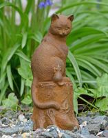 Cat Looking at Mouse Sculpture 