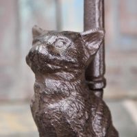 Rustic Cast Iron Cat Door Stop