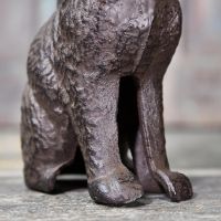 Rustic Cast Iron Cat Door Stop