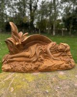 Rustic Cast Iron "Celeste" Sleeping Fairy Sculpture