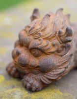 Rustic Cast Iron Chinese Dragon Sculpture