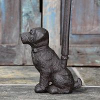 Side View of the Rustic Dog Door Stop