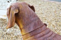 “Tucker” Cast Iron Dog Garden Statue 