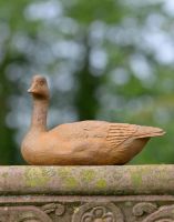Rustic Cast Iron Duck Garden Ornament 