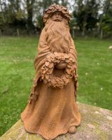Rustic Cast Iron Father Christmas Sculpture Rustic Cast Iron Father Christmas Sculpture