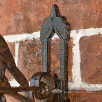 Rustic Cast Iron Garden Bell Backplate