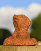 Rustic Cast Iron "Peeking Mongoose" Garden Sculpture Rustic Cast Iron "Peeking Mongoose" Garden Sculpture