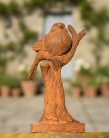 Rustic Cast Iron Perched Bird Garden Sculpture Digital Illustration Rustic Cast Iron Perched Bird Garden Sculpture Digital Illustration