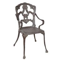 Cast Iron Victorian Chair in a Rustic Finish