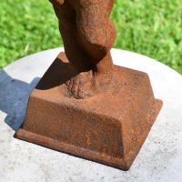 Close-up of the Base on the Rustic Cherub Bird Bath Close-up of the Base on the Rustic Cherub Bird Bath
