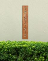 Rustic Vertical Modern House Sign Rustic Vertical Modern House Sign