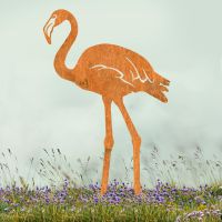 Rustic Flamingo Sheet Steel Silhouette