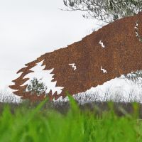 Close up of Fox Silhouette Tail Close up of Fox Silhouette Tail