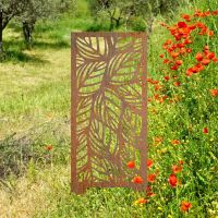 Rustic Leaf Pattern Garden Screen Rustic Leaf Pattern Garden Screen