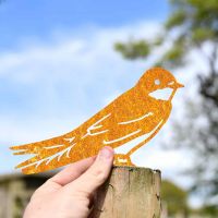 Scale Shot of Rustic House Martin Steel Fence Topper