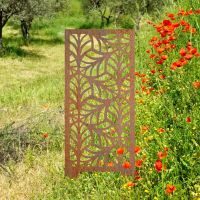 Rustic Abstract Leaf Pattern Garden Screen Rustic Abstract Leaf Pattern Garden Screen