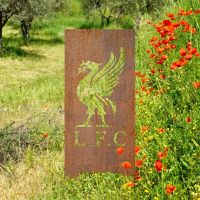 Rustic Liver Bird Garden Screen Rustic Liver Bird Garden Screen