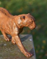 Rustic Majestic Leopard Garden Sculpture