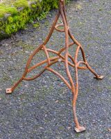 130cm Rustic Metal Tree Sculpture Garden Ornament with Close up of Base