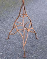 170cm Rustic Metal Tree Sculpture Garden Ornament with Leaves Close up of Base 170cm Rustic Metal Tree Sculpture Garden Ornament with Leaves Close up of Base