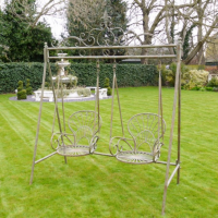Rustic Ornate Garden Swing Seat for Two Rustic Ornate Garden Swing Seat for Two