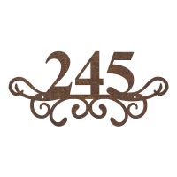 Traditional Iron Ornate Number Sign in Steel Traditional Iron Ornate Number Sign in Steel