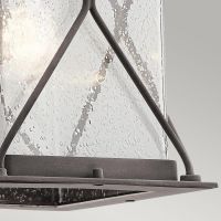 Close-Up of Seeded Glass on Wall Light