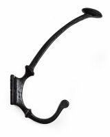 Rustic heavy duty tall iron coat hook