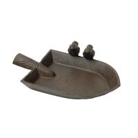 Rustic Trowel Bird Feeder side view 