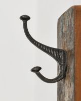Side view of the Rustic Wood And Iron Coat Hook Side view of the Rustic Wood And Iron Coat Hook
