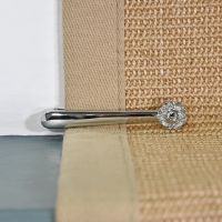 Bright Chrome Florentine Stair Clips