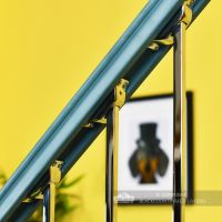 "Alessi" Single Bold Twist Stainless Steel Stair Spindle