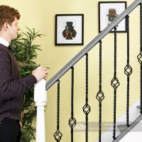 Stair Spindles - Single Basket With Twist Stair Spindles - Single Basket With Twist