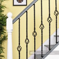 Stair Spindles - Single Basket With Twist Stair Spindles - Single Basket With Twist