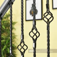 Stair Spindles - Single Basket With Twist Stair Spindles - Single Basket With Twist