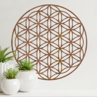 Geometry "Flower of Life" Steel Wall Art in the Home
