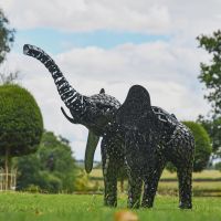 "Sambaku" Garden Elephant Sculpture in Situ
