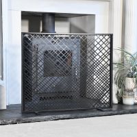 "Winterbourne" Contemporary Black Fire Screen
