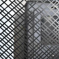 Close up of abstract criss cross design