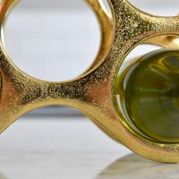 Close up of gold finish on "Floating Bubbles" 