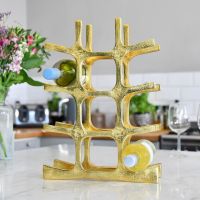 Gold "Kempton House" Wine Rack within Kitchen Setting 