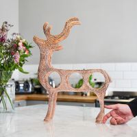 Copper "Stag" Wine Rack in Situ  Copper "Stag" Wine Rack in Situ