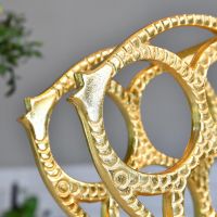 Close up of face of "Fish" Wine Rack 