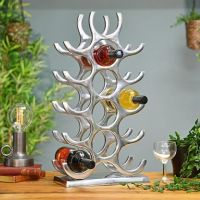 Polished Nickel Wine Rack