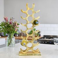 Gold "Tree" 21 Bottle Wine Rack Gold "Tree" 21 Bottle Wine Rack