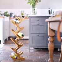 Gold "Art Deco" Wine Rack 