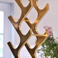 Close up of "Art Deco" Wine Rack 