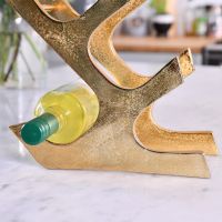 Close up of "Art Deco" Wine Rack base 