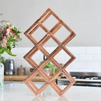 Copper "Geometric" Wine Rack 